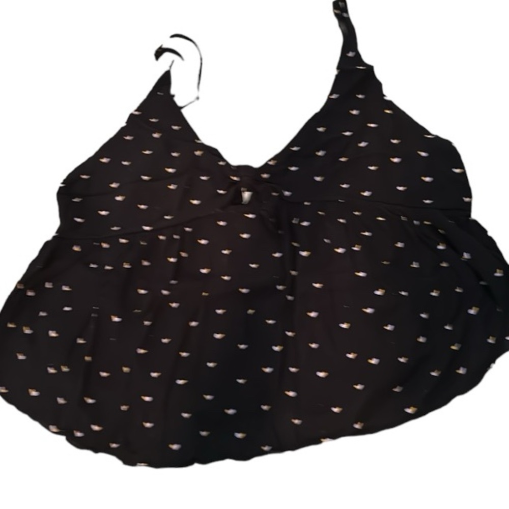 🌺 Free People Intimately Spaghetti Strap Baby Doll Crop Top Women’s Size S - Picture 5 of 8